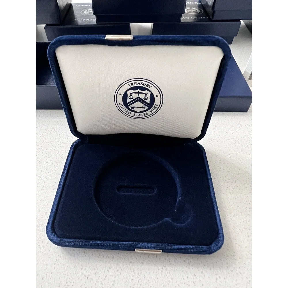 American Eagle One Ounce Proof Silver Coin Box Set COA - NO COIN